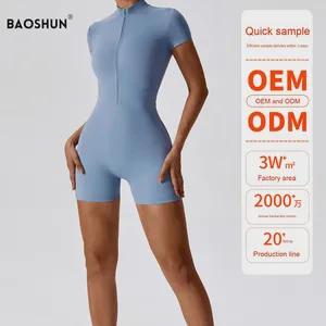 Custom Plus Size Slim-Fit Quick-Dry Breathable Lightweight Sports Bodysuit & Jumpsuit for Fitness Running One-Piece Yoga Design