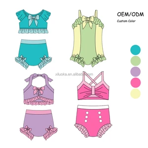 New Fashion Kids Bathing Suits Girls Custom Swimwear Princess Kids Beachwear Swimwear