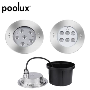 2022 Poolux High Power 316ss Multi Color LED Recessed Underwater Swimming Pool Lights