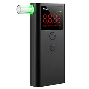 Portable Breathalyzer LED Digital Alcohol Tester Semiconductor Sensor Alcohol Analyzer Rechargeable Alcotest