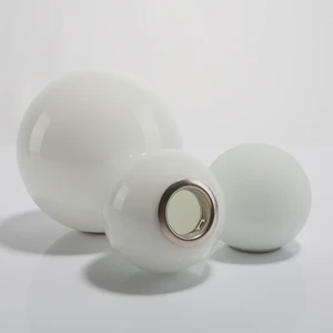 High Quality Opal White Glass Dome Light Cover Glass Lamp Shade with G9 Thread for Chandelier Pendant Light