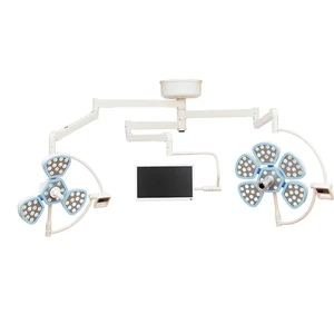 High-Definition LED Medical Lighting with Petal Styles Ceiling Operation & Display Monitor for Surgery & Veterinary Use