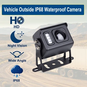 Compact AHD 1080P Car External Camera 110 Wide View Infrared Night Vision IP68 Metal Casing for Universal Trucks Vans OEM/ODM
