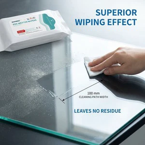 High Absorbency Industrial Grade Pre-Wet Lint Free Cleanroom Wiper Disposable 70%IPA+30%DIW Electrostatic Dissipative for PCB