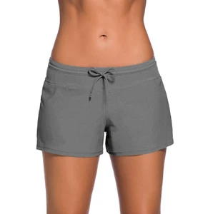 Customized Logo Lady Girls Plus Size Summer Boxer Swimming Trunks Pants Swimming Shorts for Women New fashionable Design