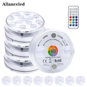 Ip68 Waterproof Submersible 16 Colors Rgb Swimming Pool Light Remote Control Upgrade Underwater Lamp With Suction Cups