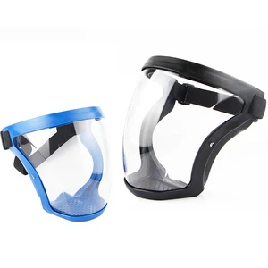High Transparency Full Face Mask Windproof Dust-proof Protective Head Cover for Riding Pesticide Application No Welding Helmets