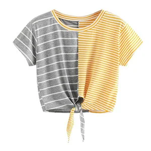 High Quality Summer Casual Women Crop Top 100% Cotton Quick Dry Breathable Reasonable Price Best Selling for Online Sale