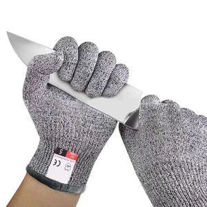 SONICE Cut Resistant Gloves Level 5 CE EN388/ANSI Certified HPPE Material Anti-Cut Tear Resistance 4 Anti-Slip Wear-Resistant