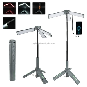 Portable IP65 2000 Lumens LED Work Light Outdoor Retractable Camping Lantern USB Rechargeable Multi-Color Dimmable Hiking