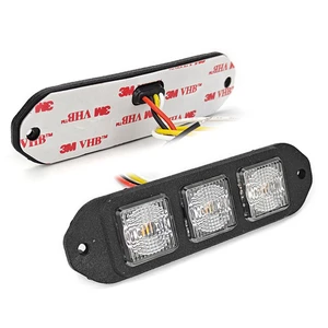 9W LED Strobe Grille Lights Vehicle Warning Flashing Side Marker Lamp LED Slim Surface Mount Red Blue Strobe Light