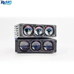3-Eye LED 12V 100W 4200lm 6000K Waterproof Universal Automotive Grille Light With OE Compatibility and 1-Year Warranty