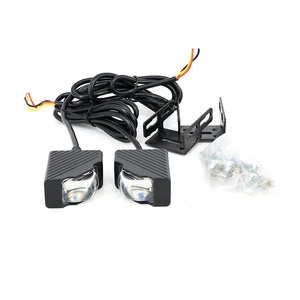 LANSEKO Car Turning Assist Grille Lights With 7035 LED Chips 22W 300LM White Yellow 12V 24V Supplemental High-Intensity Lighting