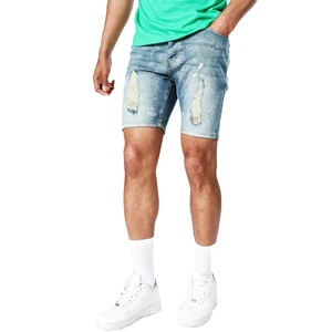 High Heavy Quality Jorts Distressed Summer Streetwear Denim Shorts For Men Custom Men's Baggy Denim Shorts