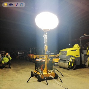 Budget-Friendly Portable Light Tower with Steel Frame for Electricity Generation Bridge Work