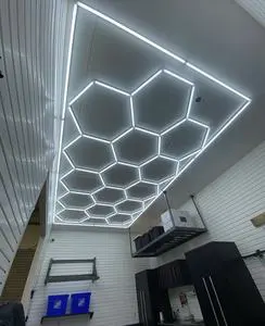 Arlott Portable Hexagon LED Work Light 6000K Super Bright Light for Heavy Duty Shop Warehouse Auto Detailing Beauty Shop