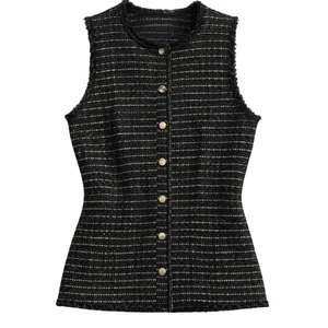 Women’s Longline Textured Knit Sleeveless Top Crew Neck Casual Summer Lightweight Elegant Layering Blouse for Women Style