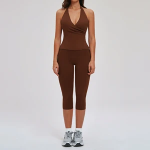 Women's Yoga Sets High Quality Reasonably Priced Featuring Solid Elastic Waist Best Material Design Yoga Set