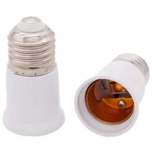 65mm E27 LED Light Bulb Socket Extension Lamp Holder White Plastic Lamp Head Conversion Base AC 220V 3A Convenient