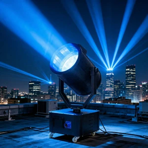Professional Outdoor Sky Cannon Searchlight1000w 3000w 4000w 6000w 7000w Xenon Long Distance Illumination Sky Light Searchlight