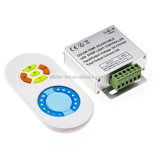 LED CCT Dimmer Color Temperature Controller Adjustable with Touch RF Wireless Remote Controller for Double Color Strip Light
