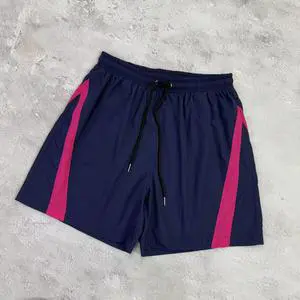 Men's High Waist Athletic Square Leg Swim Trunks Quick Dry Casual Style with Drawstring Beach Shorts