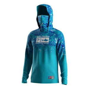 Cool Touch Fishing Jersey Lightweight And UPF50+ Fabric Ventilation Facemask For Sunny Day Angler Wear