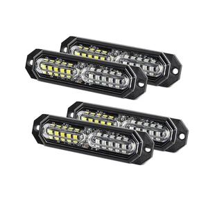 High Quality LEDs Emergency Strobe Lights Amber Blue Green White Red Flashing Work Light Bar for Car Vehicle Boat
