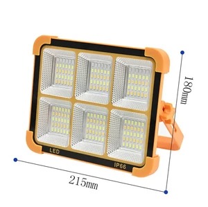 Solar Waterproof Outdoor Portable Emergency USB Charging LED Camping Lamp High Power Courtyard Lights Solar Stand Flood Light