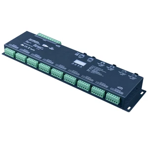 Sunricher SR-2108B-M36 36CH DMX512 RDM Decoder 4A/CH 35KHz Flicker Free LED Dimmer with RJ45/XLR for Stage Studio Lighting