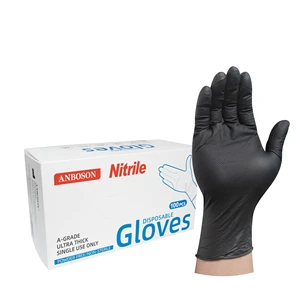 8Mil 12Mil Disposable Nitrile Safe Work Rubber Gloves Powder Latex Free Chemical Resistant Industrial Food/Waterproof Durable
