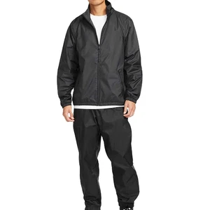Hot Sale Men's Casual Breathable Winter Windbreaker Suit Sets High Quality Custom Color Quick Dry Loose Fit Nylon/Polyester OEM