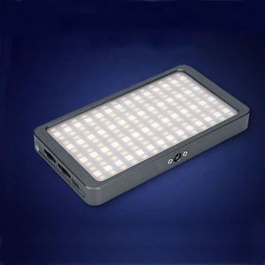 RGB 168 LED Video Light 0-360 Full Color Rechargeable Pocket Sized On-Camera Video Light