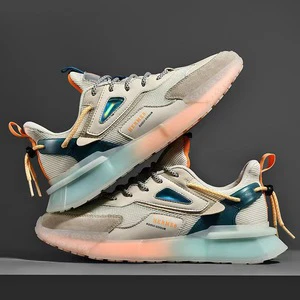 Men's Basketball & Running Shoes Mesh Breathable Lighted with Night Reflective Walking Style for Summer Autumn Winter & Spring