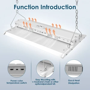 Factory Direct Commercial 80-400W Hi Bay Light Linear Led High Bay Lights For Warehouse And Industrial Place