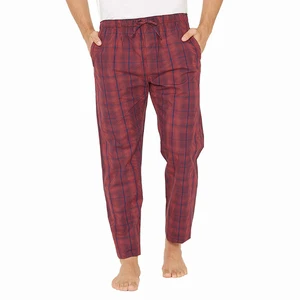 Cotton Trousers Cozy Clothing Bottoms Pajama Pants Made in Pakistan 100% Cotton Fabric Made Men's Check Design Flannel Light