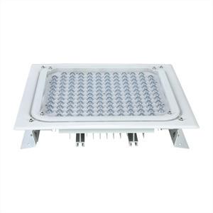 LED Explosion-Proof IP65 Gas Station Ceiling Light 100W Emergency Lighting with Embedded Canopy Design