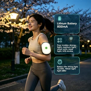 Wholesale Safety Jogging LED Light Water Resistant 4 Modes USB Charging Strong Clip For Night Running Walking Hiking