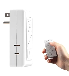 Smart Home System Digital Dimmer Switch Plug-in Remote Control for Dimmable LED/CFL Lamps & Incandescent/Halogen Lamps
