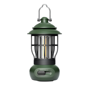 Vintage Camping Lantern, Warm Light Rechargeable Tent & Camp Lamp