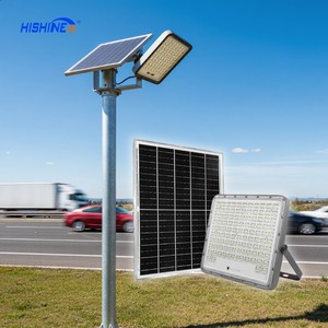 Hishine Solar Spotlight for Yard Bright Solar Security Light Led Solar Security Light With Motion Sensor Outdoor Flood Lights
