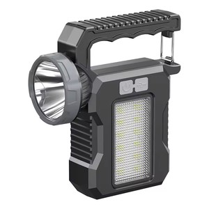 Super Bright Rechargeable Solar LED Flashlight Portable Multifunctional Camping Lantern Waterproof ABS Lamp Body Emergency USB