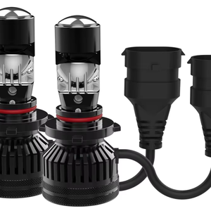 New V9T Series 9005 Mini Projector Lens LED Headlight 12V 100W CSP 12000LM 6500K H4 H7 H8 H11 9006 Auto Headlamp With Fan