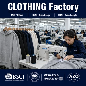 OEM ODM Apparel Manufacturing Premium Garment Processing Factory Bulk Production Custom Clothing Manufacturing By Design