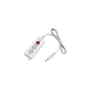 Decatur LED Light Remote Dimmer Controller DC 5-24V Strip Controller Plastic White/Black Finish Long Distance Function 1-Year