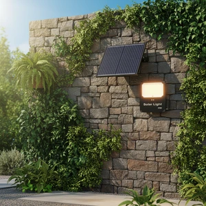 Solar LED Flood Light Motion Sensor Remote Control IP66 Waterproof Security Light with 120 Beam Angle 3-Year Warranty Outdoor