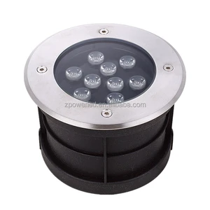 Stainless Steel Housing IP68 Waterproof Warm White 12V 9W LED Inground Pool Light