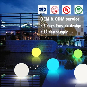Custom Lighting China Factory IP67 Round Ball Decoration LED RGB Solar Pool Light Outdoor Waterproof Led Floating Ball Garden