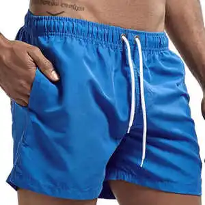 Men's Swim Shorts Swim Trunks Quick Dry Board Shorts Bathing Suit Breathable Drawstring With Pockets for Surfing Beach Summer