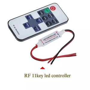 11key Wireless Single Color DC5-24V Mini Dimmer RF Remote Control for 3528 5050 LED Strip